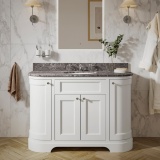 Heritage Wilton 1200mm Chantilly Curved Vanity Unit & Worktop - Lifestyle